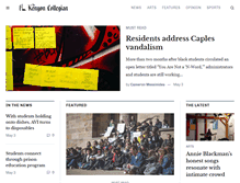 Tablet Screenshot of kenyoncollegian.com